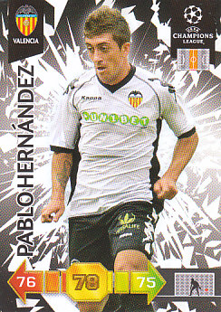 Pablo Hernandez Valencia CF 2010/11 Panini Adrenalyn XL CL #343